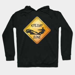 Kitesurf Zone Roadsign Hoodie